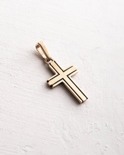 Cross SANDHED (14k yellow gold)