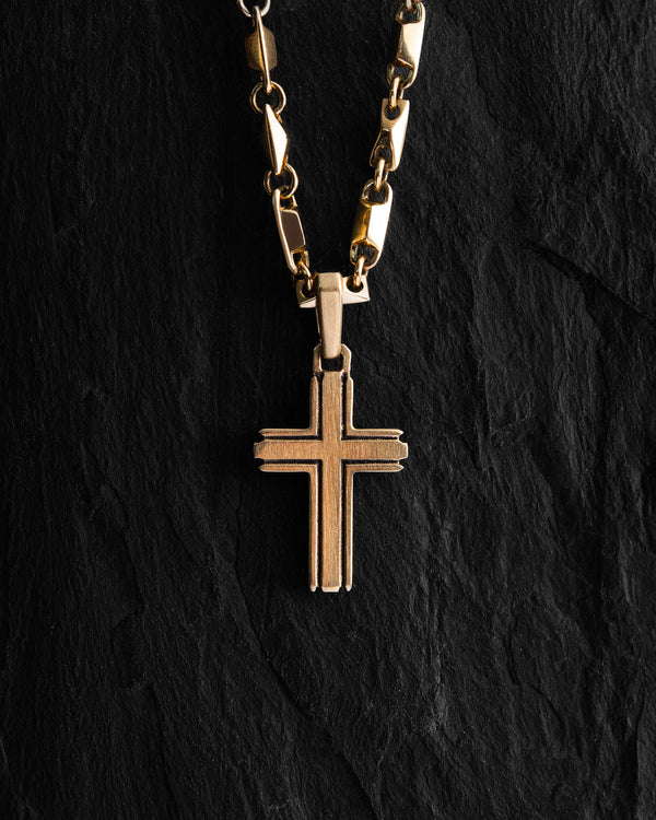 Cross SANDHED (14k yellow gold)
