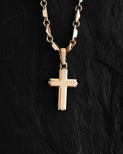 Cross SANDHED (14k yellow gold)