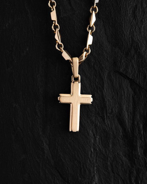 Cross SANDHED (14k yellow gold)