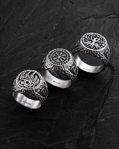 Silver ring BEAR PAW