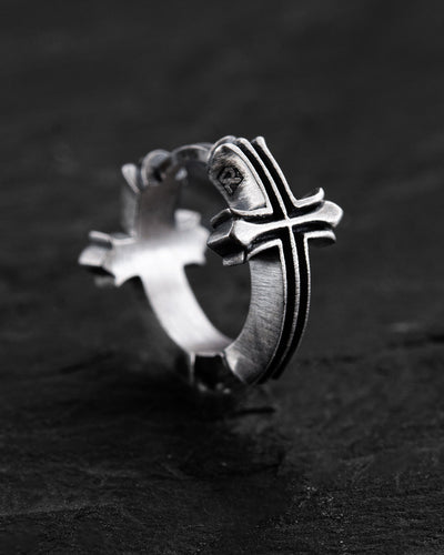 Silver hoop earring VERITA