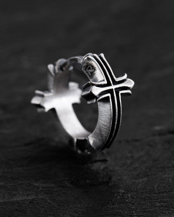 Silver hoop earring VERITA