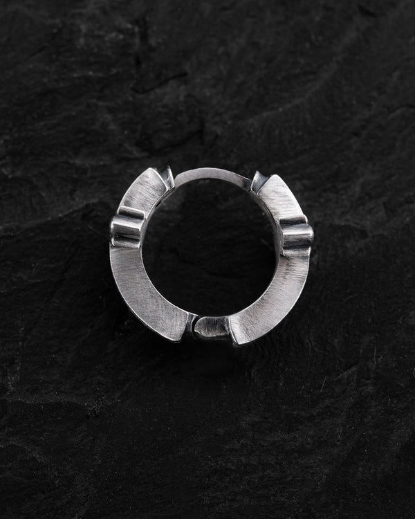 Silver hoop earring VERITA