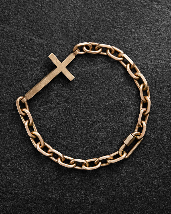 Bracelet STRENGTH OF FAITH (14k yellow gold)