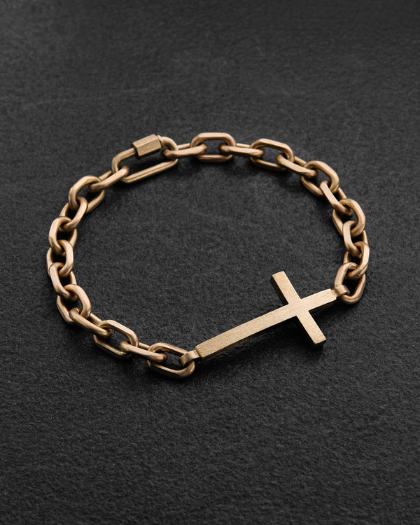 Bracelet STRENGTH OF FAITH (14k yellow gold)