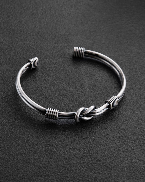 Silver bangle NODUS