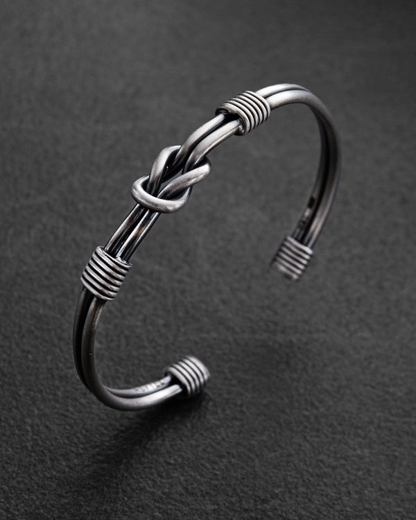 Silver bangle NODUS