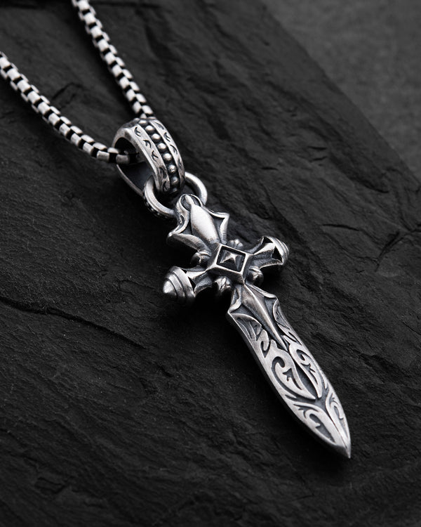 Silver pendant DAGGER