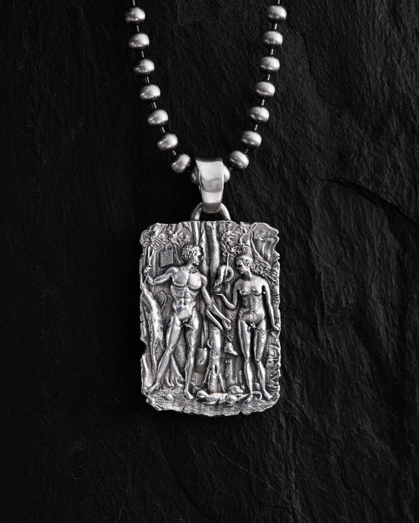 Silver pendant ADAM and EVA