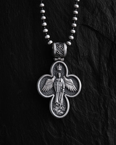 Silver cross MESSIAH. I.N.R.I.