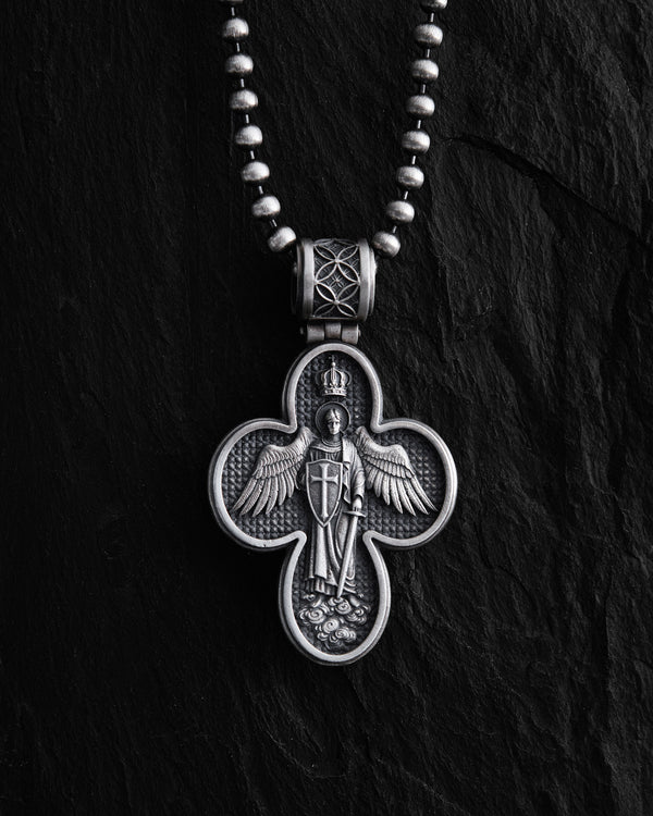 Silver cross MESSIAH. I.N.R.I.