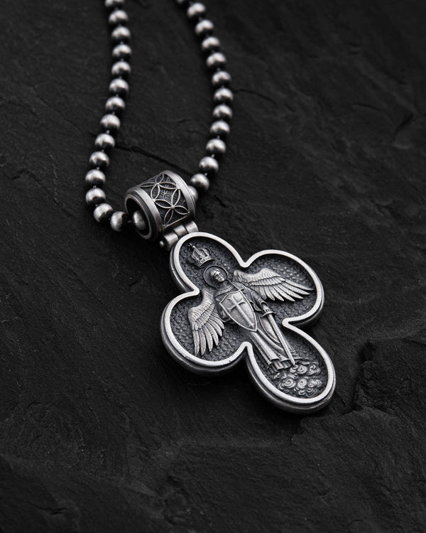 Silver cross MESSIAH. I.N.R.I.