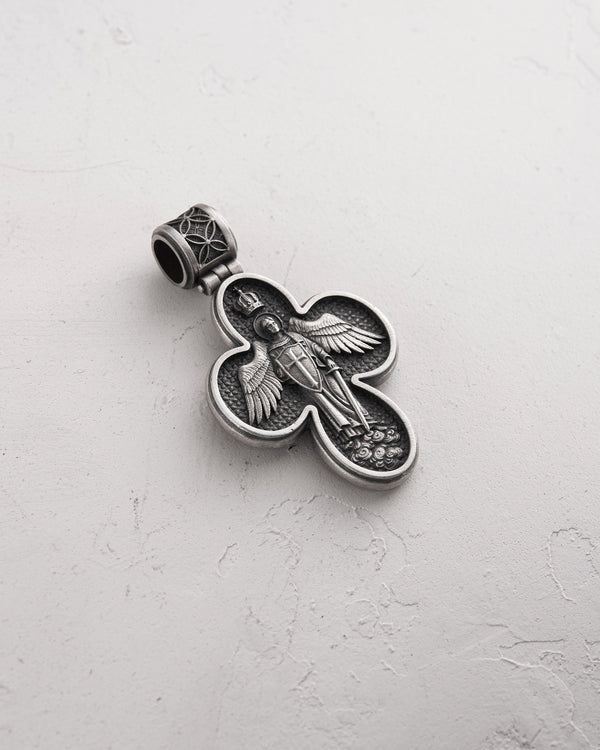 Silver cross MESSIAH. I.N.R.I.