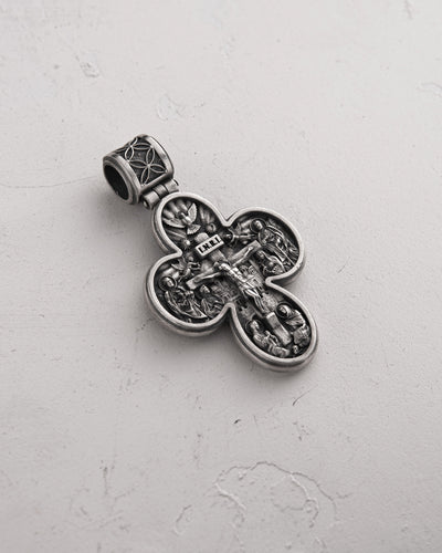 Silver cross MESSIAH. I.N.R.I.