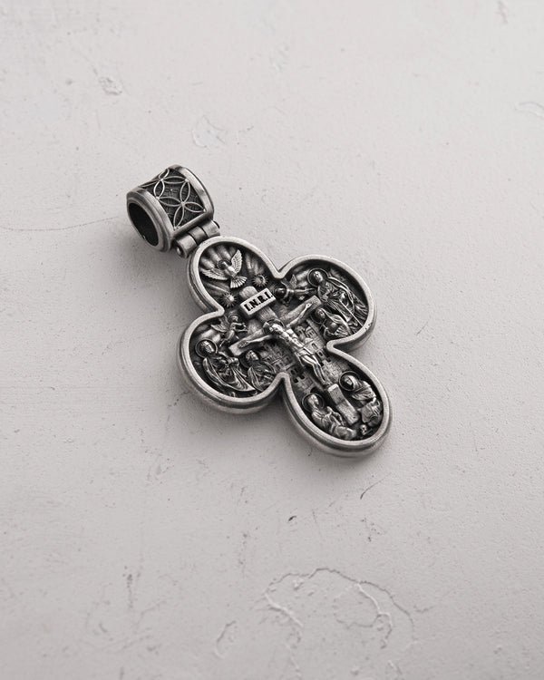 Silver cross MESSIAH. I.N.R.I.