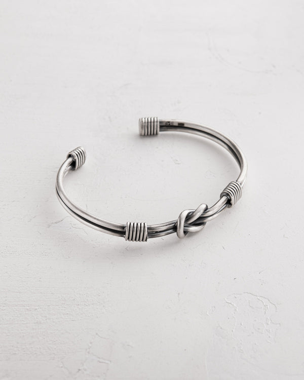Silver bangle NODUS