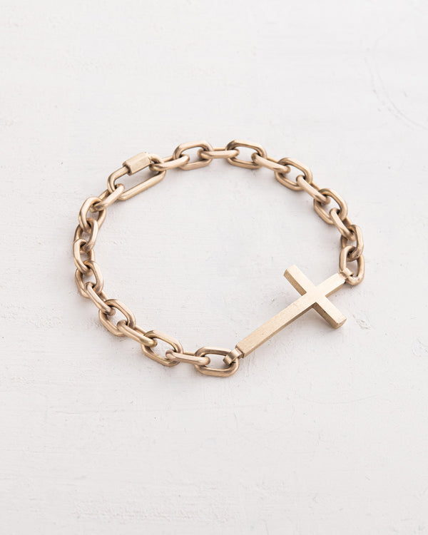 Bracelet STRENGTH OF FAITH (14k yellow gold)