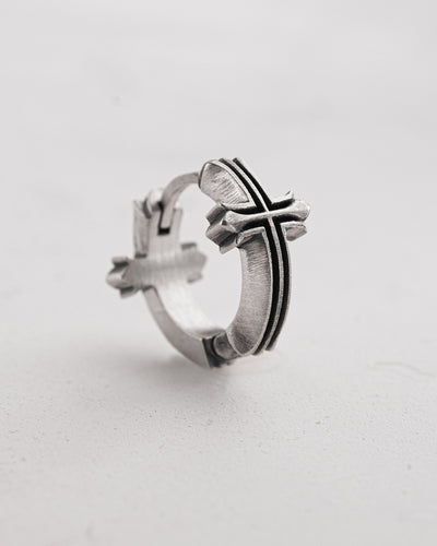 Silver hoop earring VERITA