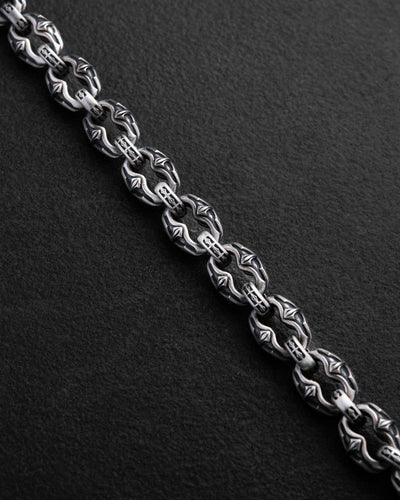 Silver bracelet INITIUM ET FINIS