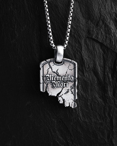 Silver pendant BROT. MEMENTO MORI