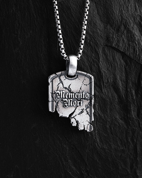 Silver pendant BROT. MEMENTO MORI