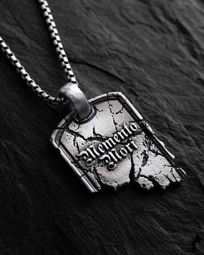 Silver pendant BROT. MEMENTO MORI