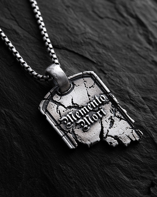 Silver pendant BROT. MEMENTO MORI