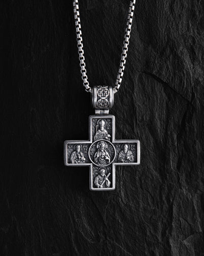 Silver cross GUARDIAN SAINTS