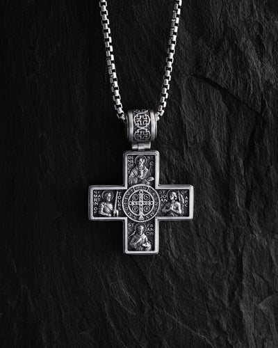 Silver cross GUARDIAN SAINTS