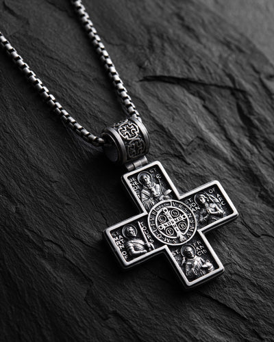 Silver cross GUARDIAN SAINTS