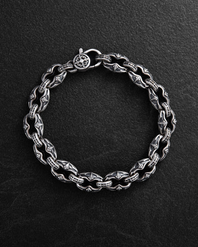 Silver bracelet INITIUM ET FINIS