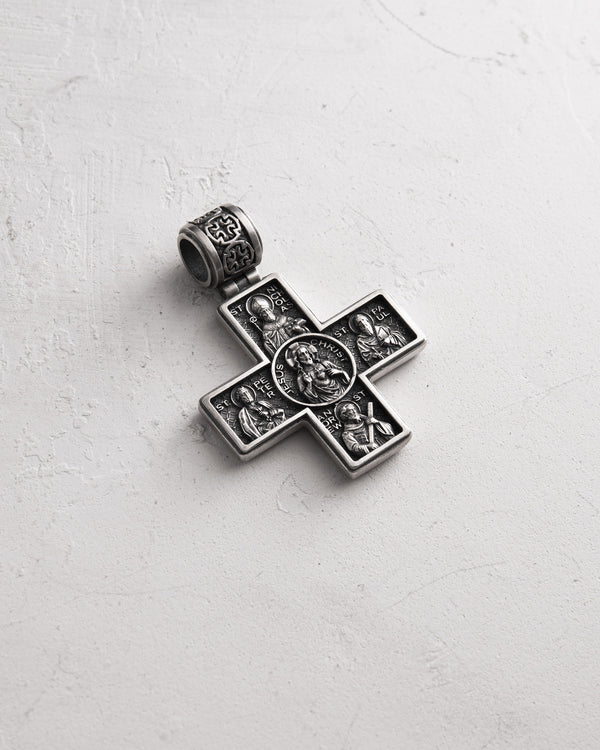 Silver cross GUARDIAN SAINTS