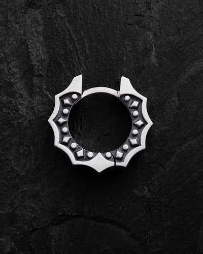 Silver hoop earring CORE