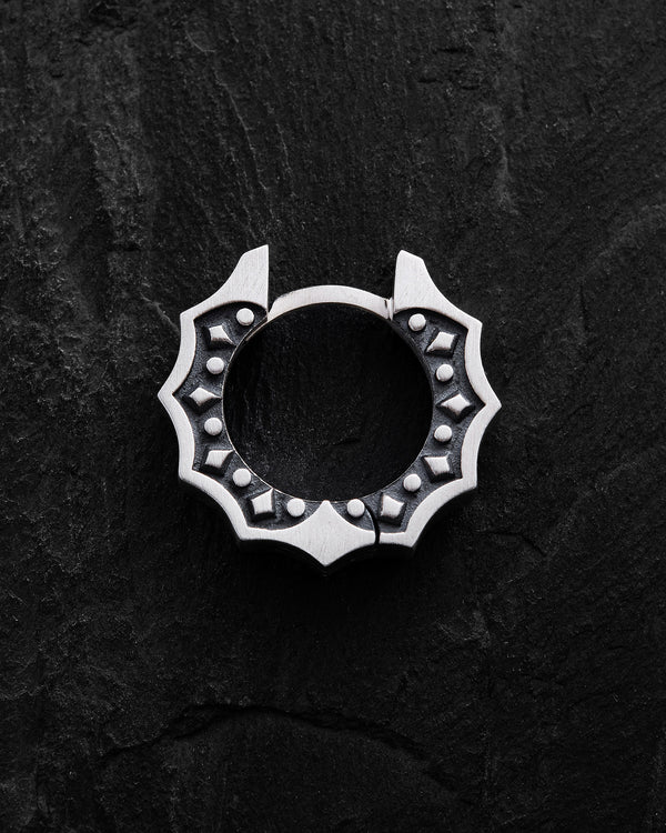 Silver hoop earring CORE