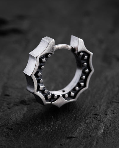 Silver hoop earring CORE