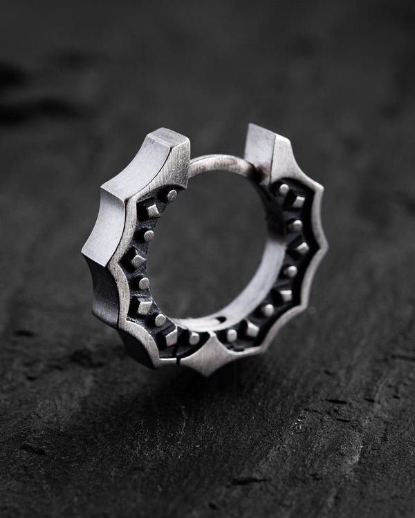 Silver hoop earring CORE