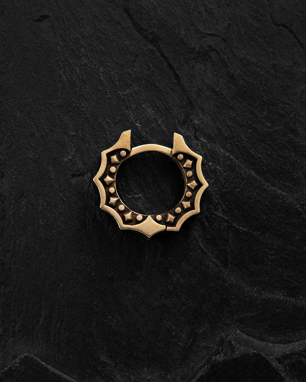 Boucle d'oreille unique en or jaune 14 carats CORE