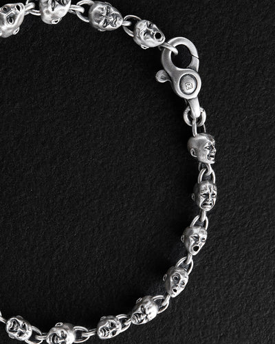 Bracelet en argent VISAGES