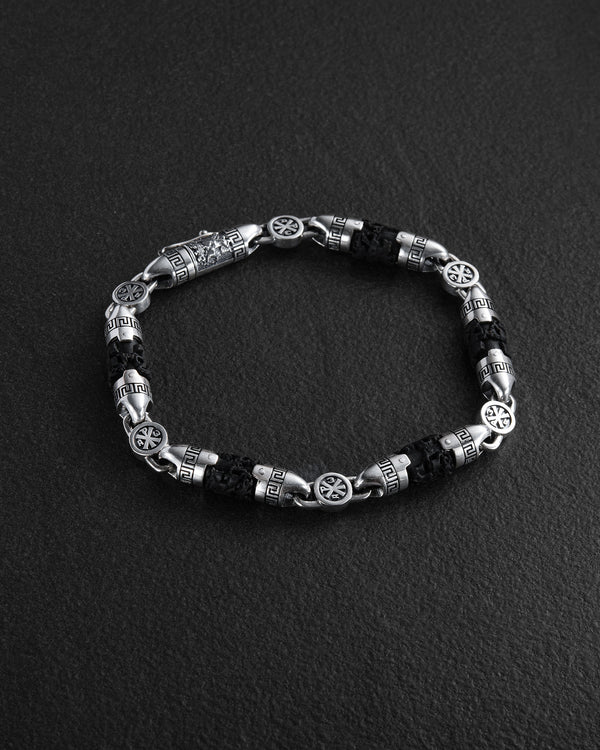 Silberarmband ST. GEORGE (Ebenholz)
