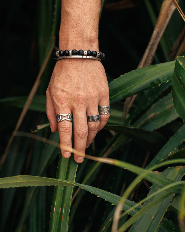 Bague en argent SKILL