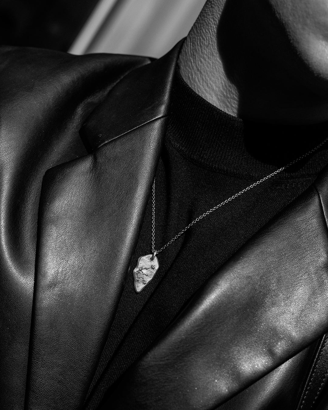 Silver pendant LEO CONSTELLATION on a chain