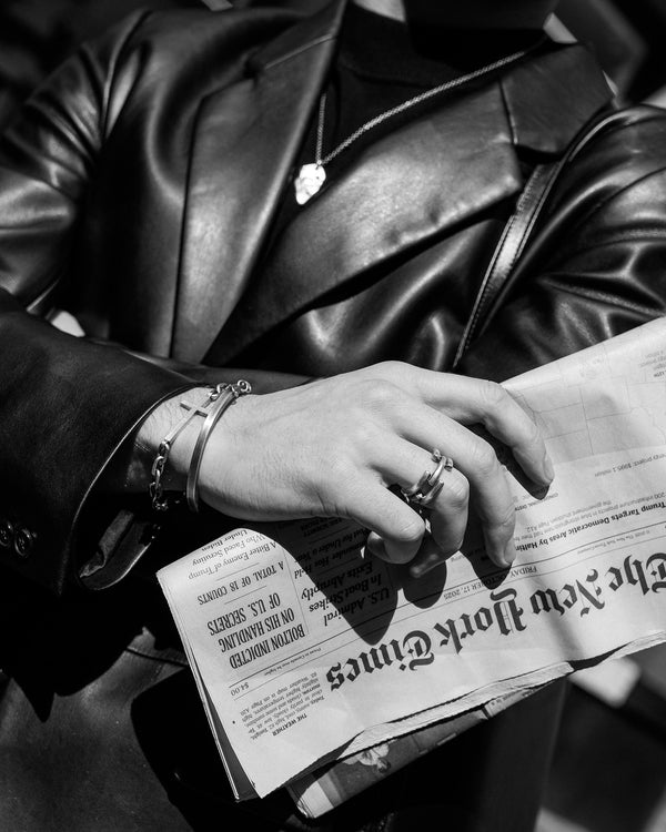 Silver bangle DENKEN