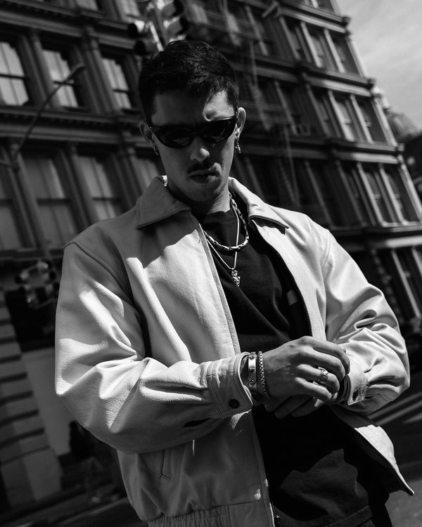 Silver single earring ANGEL OF LIGHT