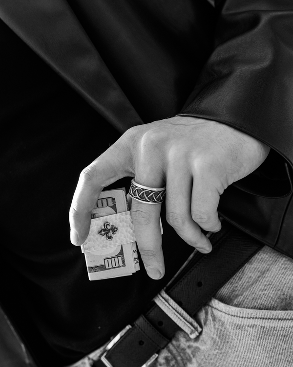 Silver ring THORN CROWN