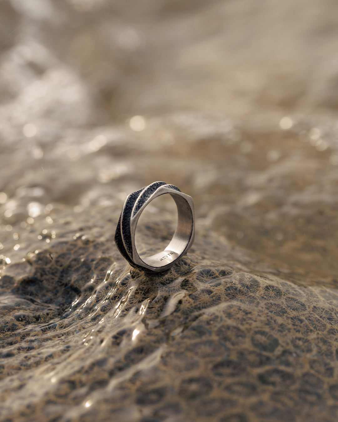 Bague en argent TORNADE