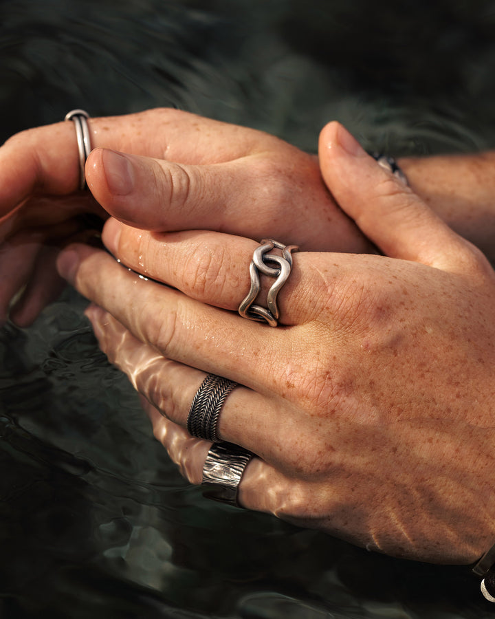 Bague en argent SKILL