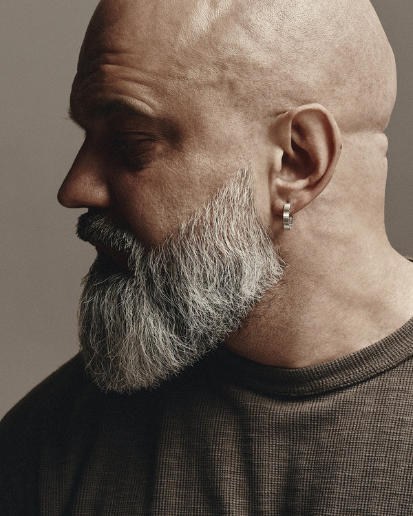 Silver hoop earring CORE