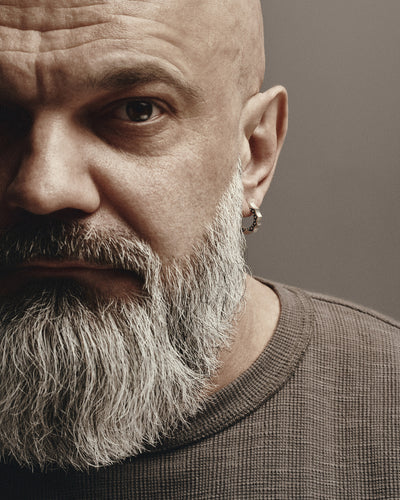 Silver hoop earring CORE