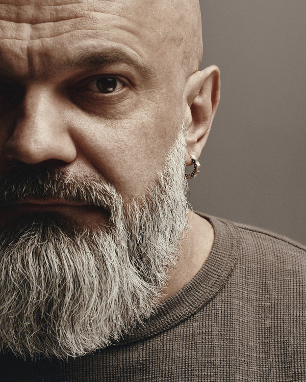 Silver hoop earring CORE